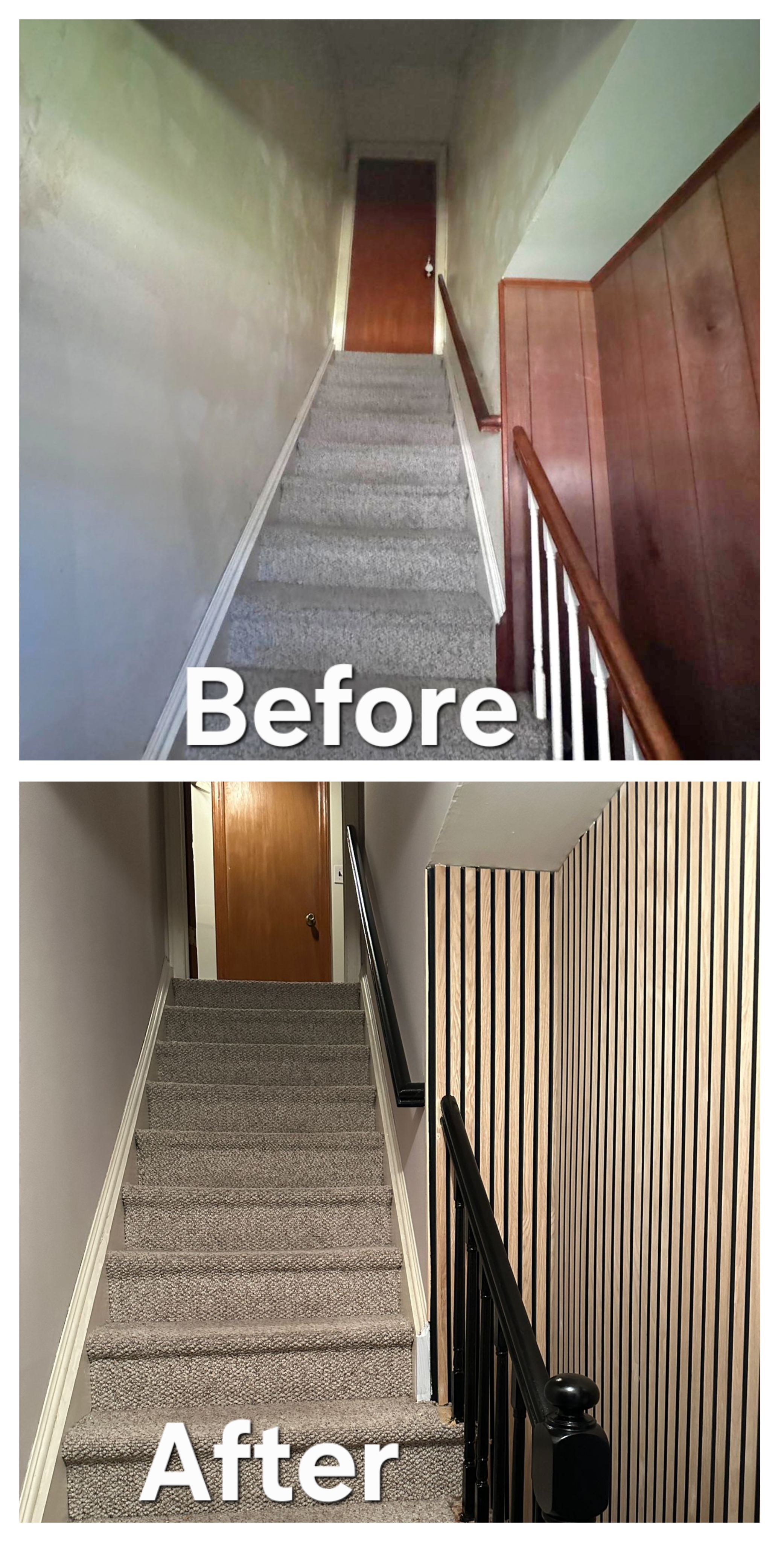 Stairwell Update with Modern Panels